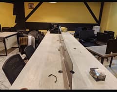 conference tables and workstations