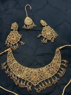 Bridal Walima Jewelry Set with Bridal Hand Purse 0