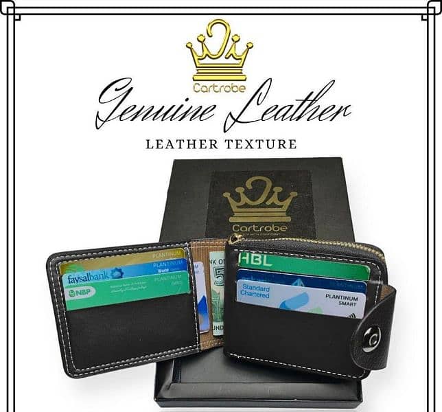 men's leather wallet black 1