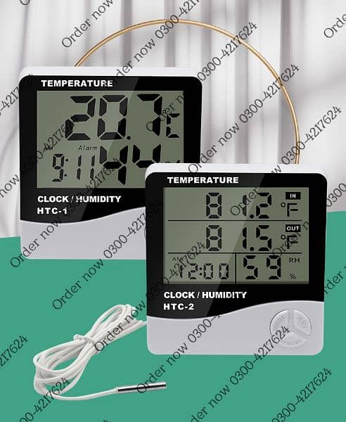 LCD Digital Incubator Thermometer Temperature Humidity Meter HT 2