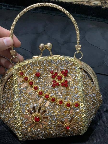 Barat Bridal Jewelry Set with Bridal Hand Purse 3