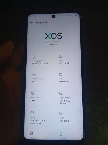 infinix zero x neo 8+3 128 0