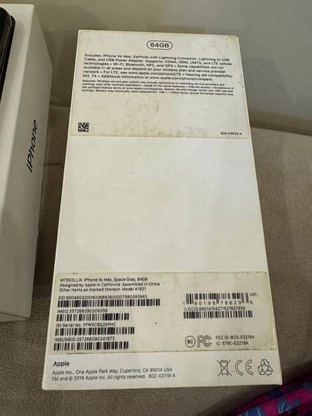 iphone xsmax colour black 10/10 Btry health 77 GB 64 with PTA approved 3