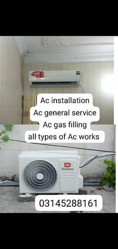 Split Ac & service installation