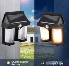 outdoor solar wall lamp