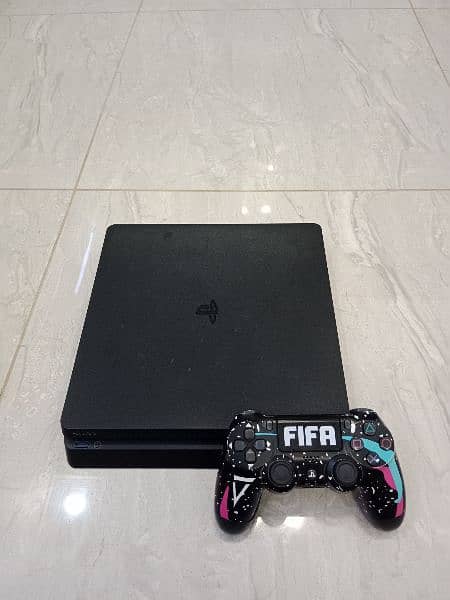 PS4 slim with 1 controller and 2 game cd whatsapp number:0348-2173749 0