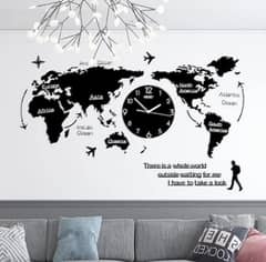World map clock 0