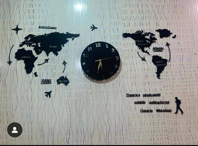 World map clock 1