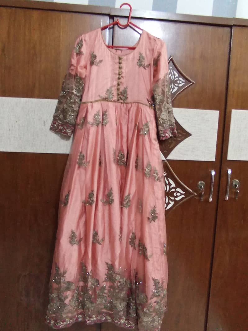 Full length maxi with net dupatta and pajama 4