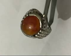 yemeni Aqeeq original beautiful silver ring