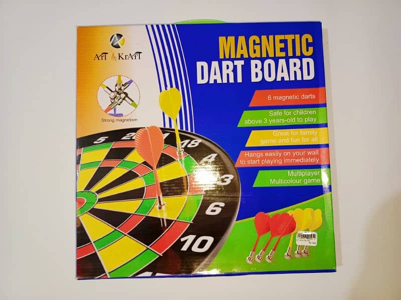 magnetic dart board game 10/8.75 excellent condition 1 week used 0