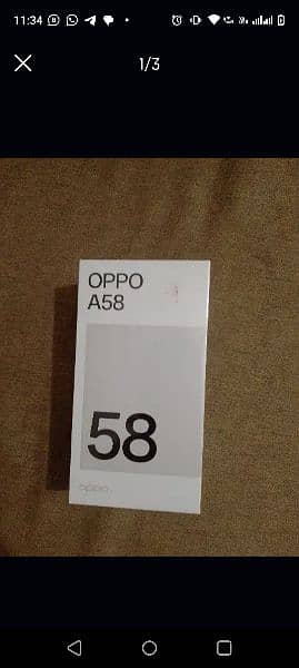 Oppo A 58 pin packed urgent sale 2