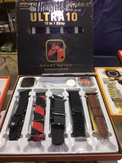 Ultra 10 smart watch with 10 strap with aluminium case or sealed pack