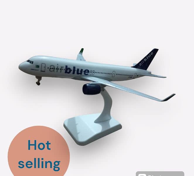 Airplane  Model Airblue 20 cm Metal Body Aircraft Model Airline Model 3