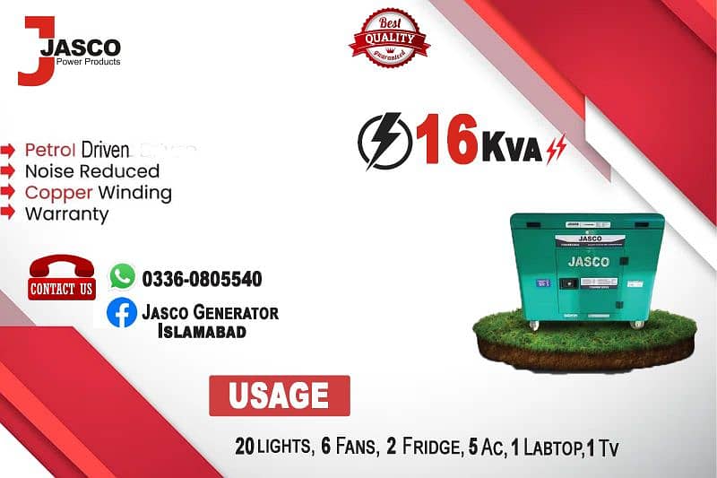 8 kva petrol & Gad generator 2