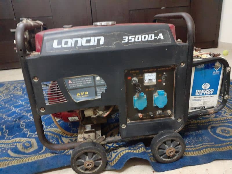 A 2.5kv loncin generator with battery 2