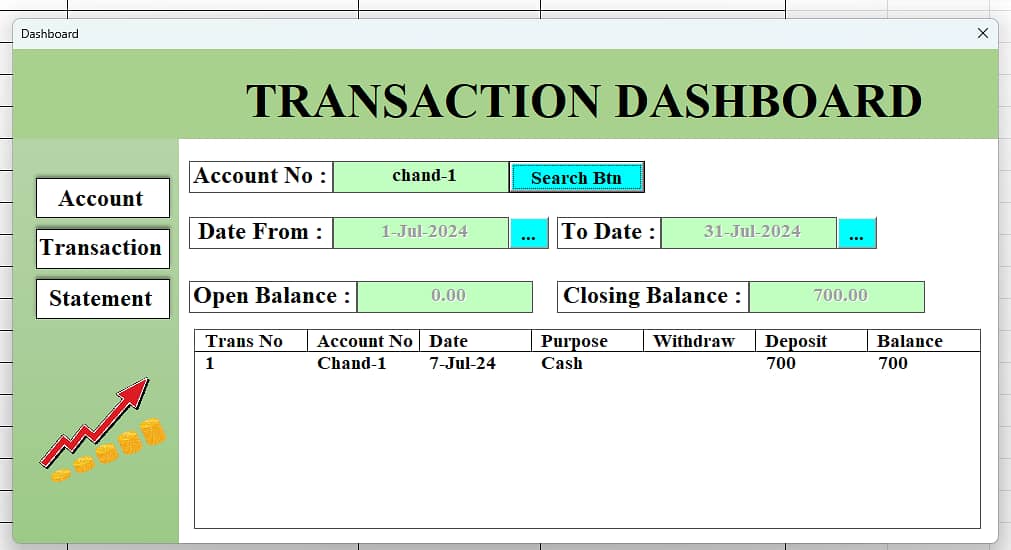 Debit and Credit Plus Balance Plus Report Auto Generate Software 0
