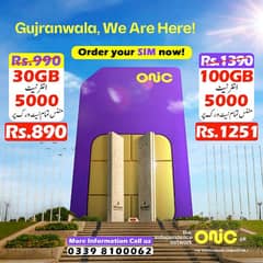 Onic Physical SIM & ESim Available in Gujranwala