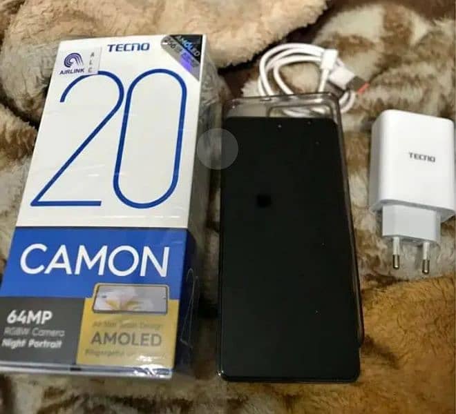 tecno comon 20 RAM8+8/ROM256GB for cell with box charger 2