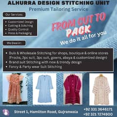 Alhurra Design Ladies Tailoring / Stitching Service