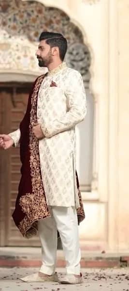 Designer stitched Men’s Groom Sherwani for Sale 2