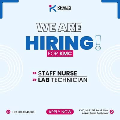 lab technician ki zaroorat hy