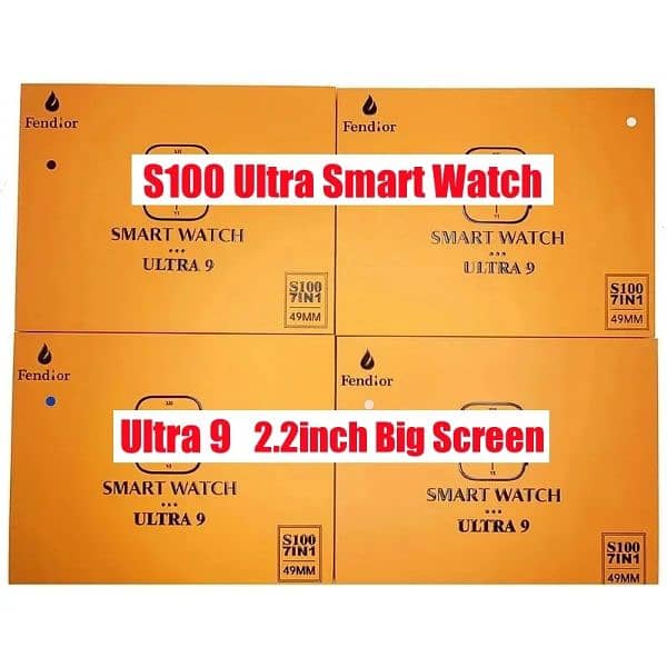New S100 Ultra 2 2.2"HD Smart Watch with 7 straps with protective case 2