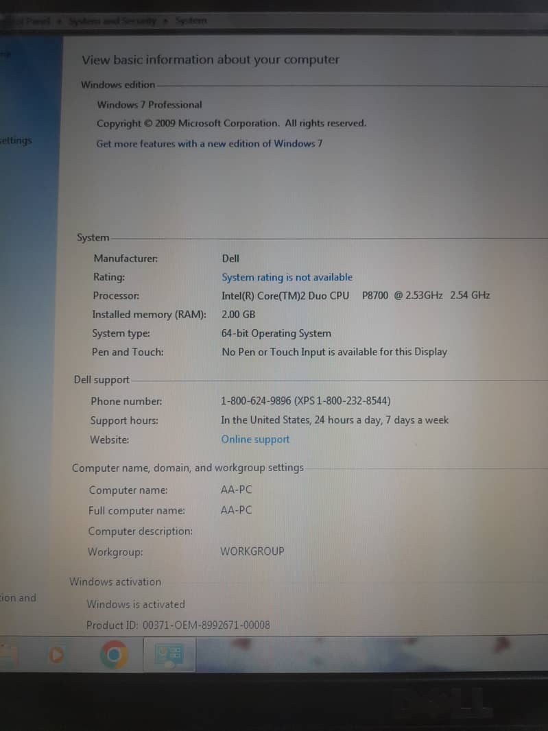 Dell laptop good condition no any fault 5