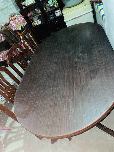 10/10 Condition Dining Table with chairs Black Lakar 3