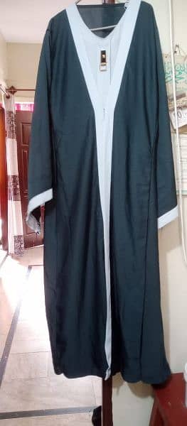 abaya color dark Green with White condition 10/10 hai 2