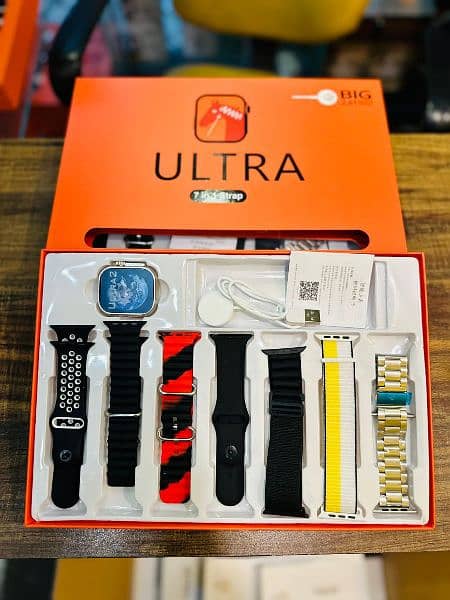 7 Straps in one Ultra Smart Watch - Low price smart watch 0