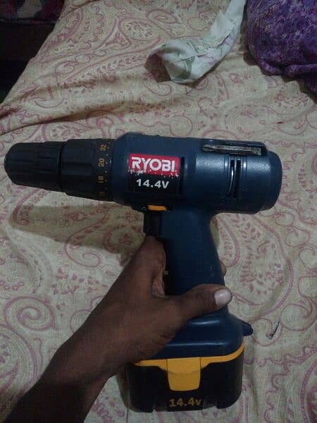 RYOBI drill 14.4volt condition 10/10 bs charger nhi hai 2