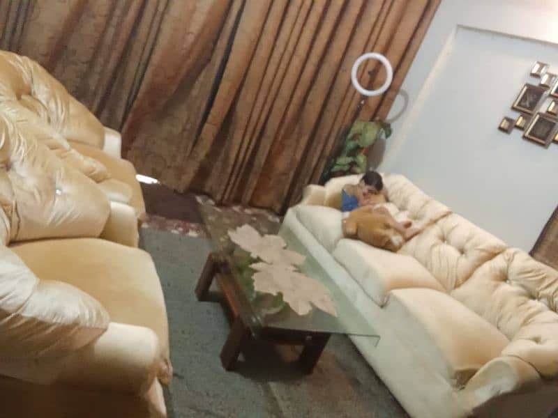 sofa set ,new condition 5 seater set 2