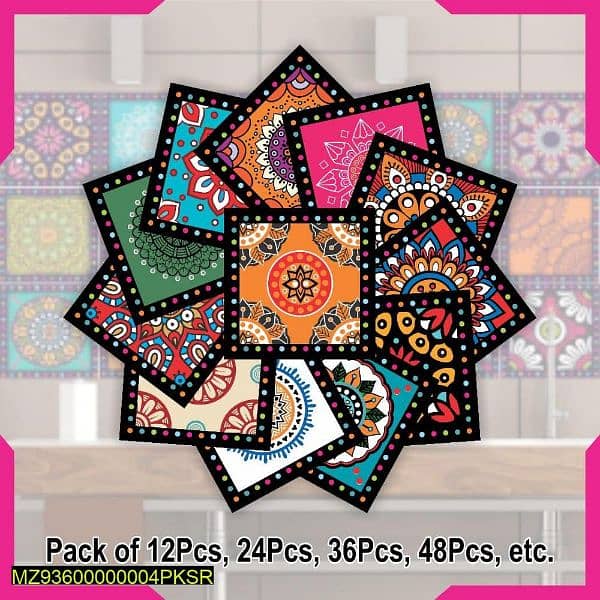 Adhesive tile stickers beautiful desgin 3