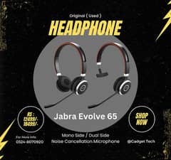 Jabra Evolve 65 Bluetooth Wireless Headset Noise Cancellation for Call