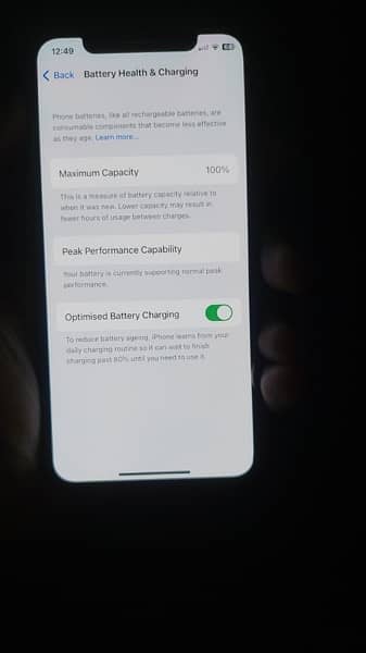 iphone x 256 battery health 100 battery change 5