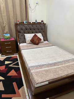 Bedroom Set - Single Bed, Side Tables, Cupboard and Dresser