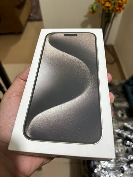 Apple iphone 15 pro max non PTA factory unlock just box open 0