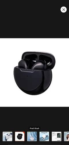 pro 6 wireless earbud black