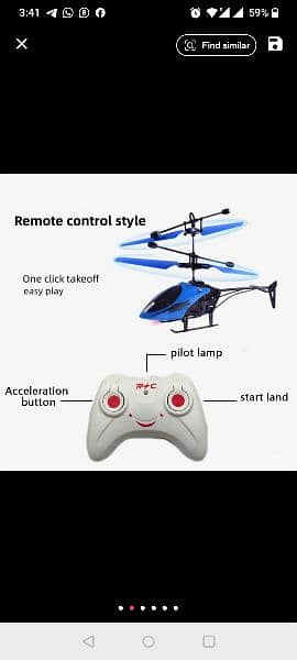 Recharageable Mini RC Drone Remote 1