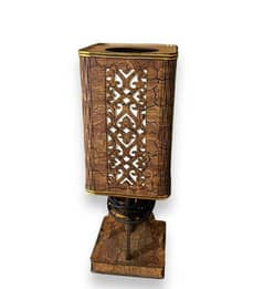 Wooden Crafted Table Lamp
