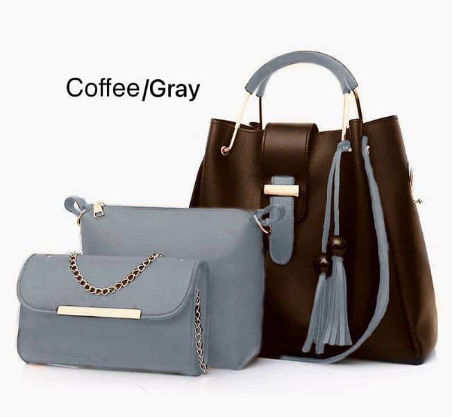 trandy leather bag 3 piece 1