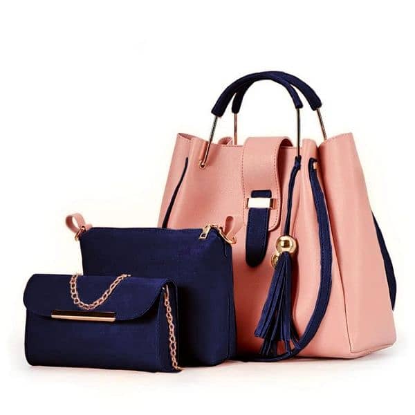 trandy leather bag 3 piece 5