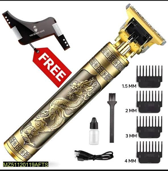 professional T9 trimmer with beard comb for men 0