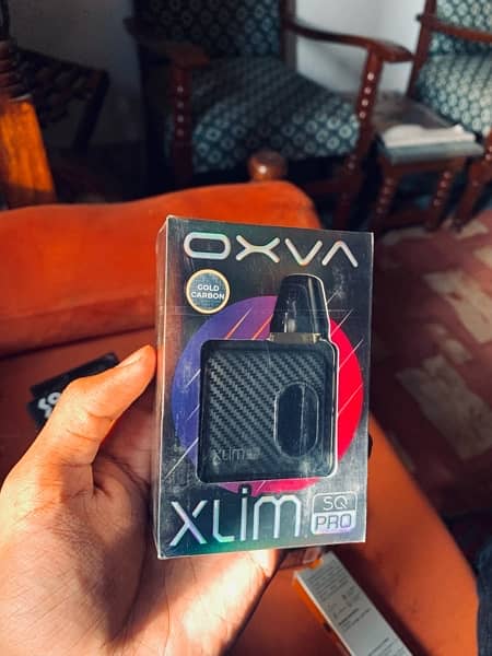 OXVA SQ PRO POD KIT Box Pack GOLD CARBON 0