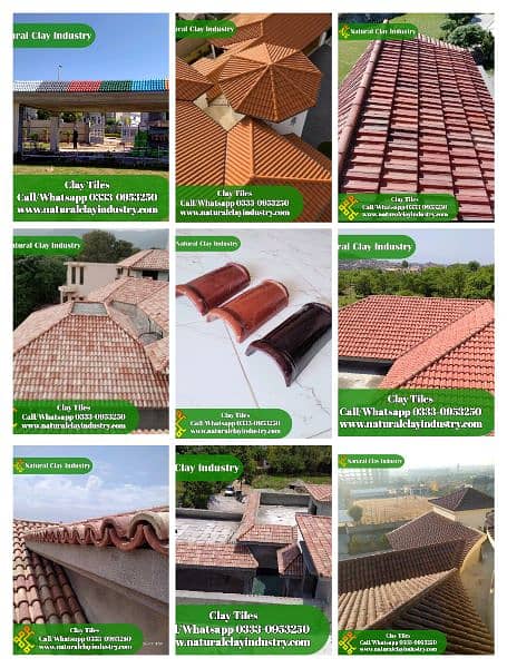 Gutka tiles price in Karachi, Terracotta Khaprail roof tiles 7