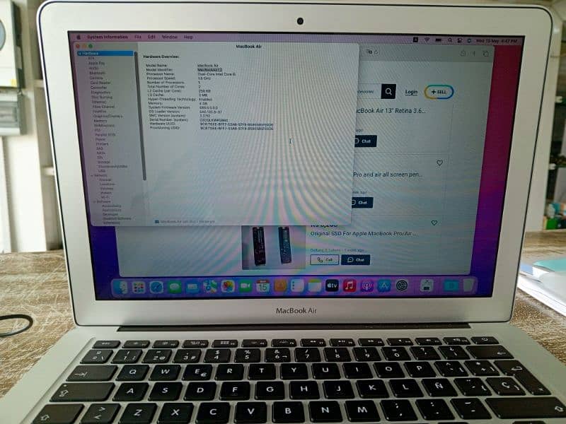 apple laptop MacBook air 7.2 2