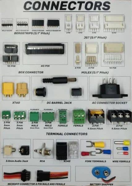 Ups Connectors  Jst-Xh Connector kit Terminal Connecter All Types 3
