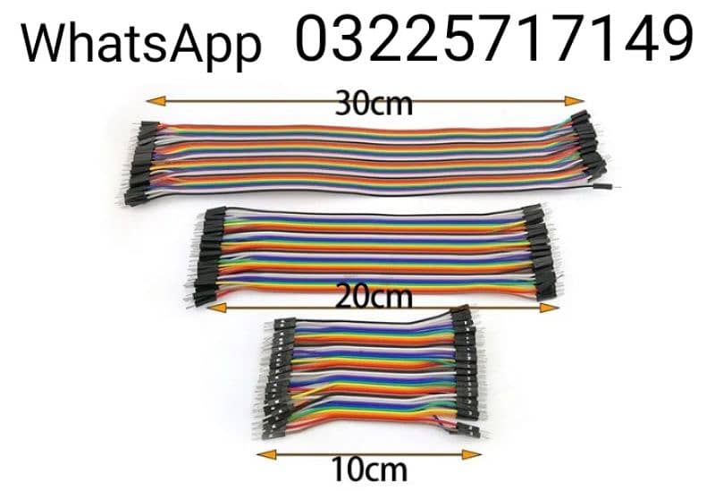 Tv Cables Jumper Wire Male To Female Flexible Flat Ribbon Rainbow Wire 0