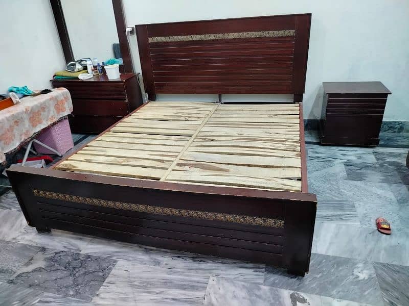 Double Bed With Dressing & 02 Side Tables 1